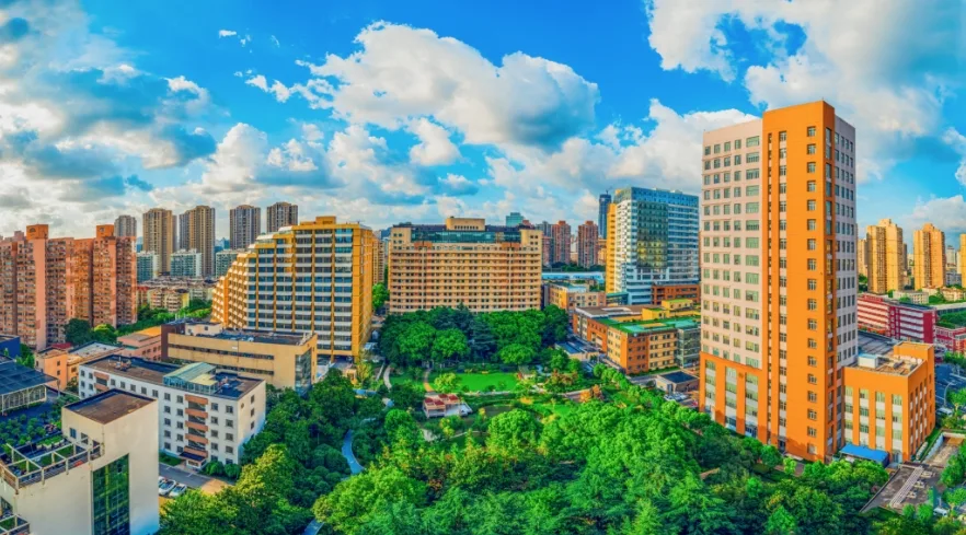 Shanghai Sixth People's Hospital campus pictured on its official overview page