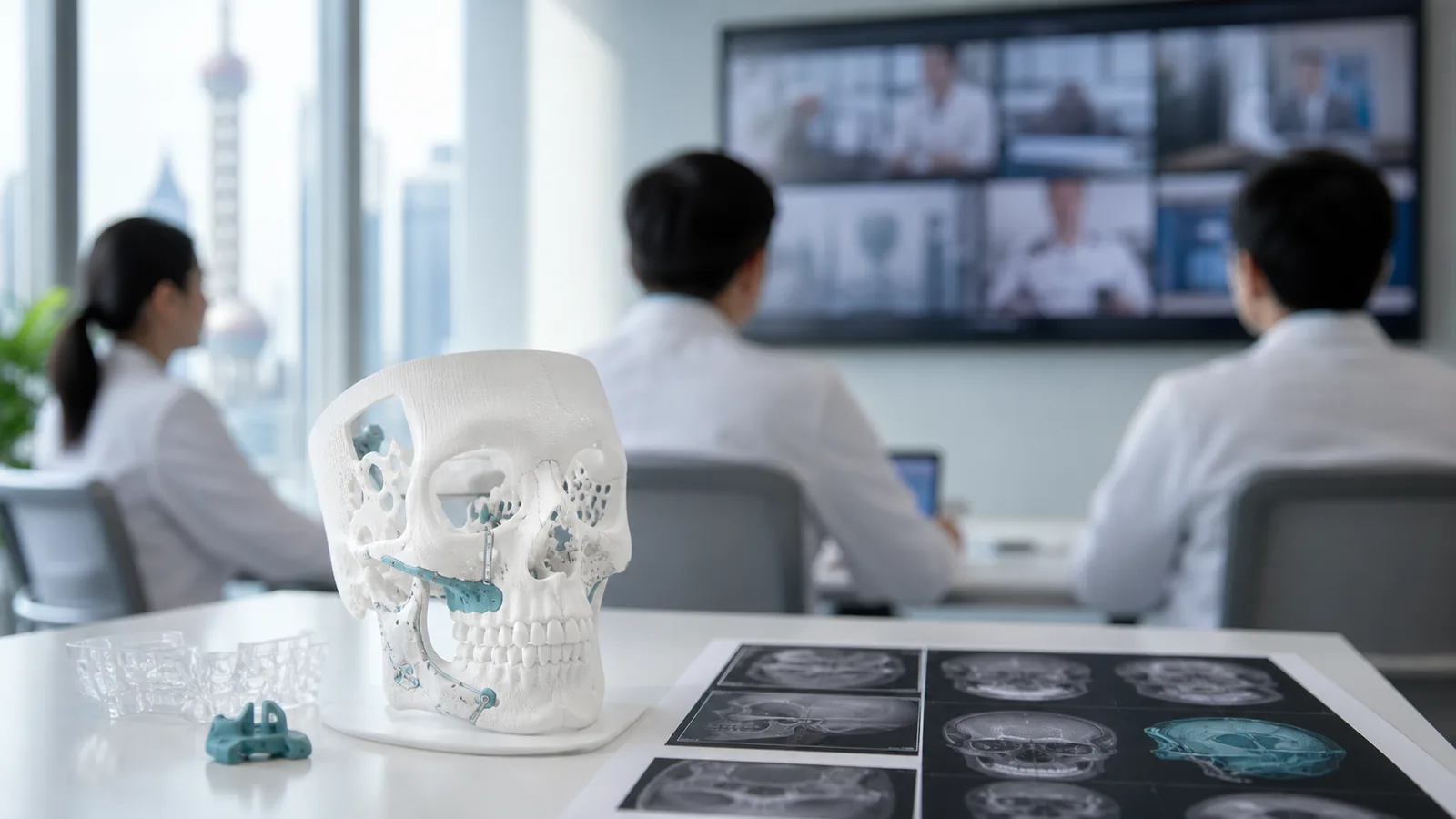 3D craniofacial planning model during a remote multidisciplinary consultation
